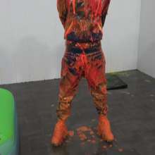 WamtasticUK: Ste Tied in PVC Mr Riegillio Track Suit Gunge Pool