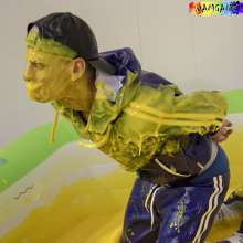WamtasticUK: Ste Tied in PVC Mr Riegillio Track Suit Gunge Pool