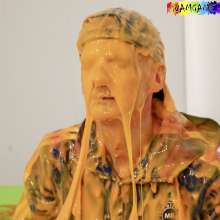 WamtasticUK: Ste Tied in PVC Mr Riegillio Track Suit Gunge Pool