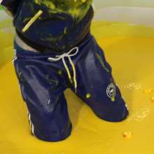 WamtasticUK: Ste Tied in PVC Mr Riegillio Track Suit Gunge Pool