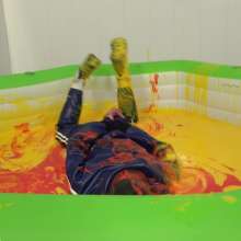 WamtasticUK: Ste Tied in PVC Mr Riegillio Track Suit Gunge Pool