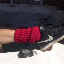 Jayce: The Lifeguard Drenched in Nikes, Socks, Sweats to White Tee