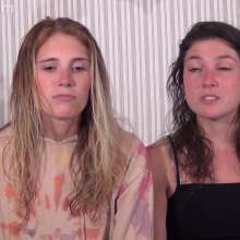 Anglefan: Ava and Molly green slimed