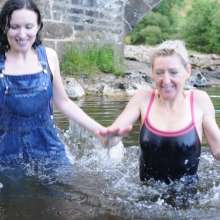 DungeonMasterOne: Wet Denim at the Stone Bridge with Susie and Honeysuckle