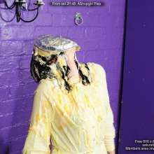 DungeonMasterOne: Maude the Shopgirl gets totally plastered in custard and syrup!