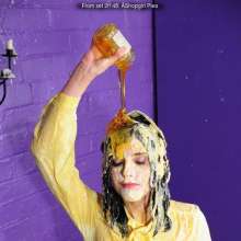 DungeonMasterOne: Maude the Shopgirl gets totally plastered in custard and syrup!