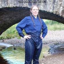 DungeonMasterOne: Purity takes a fully-clothed bath in the river!