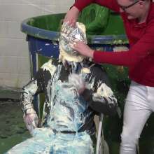 WamtasticUK: 3 Guys in White Skinnies Gunge Dunk and Pies