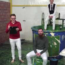 WamtasticUK: 3 Guys in White Skinnies Gunge Dunk and Pies