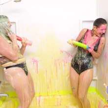 Darla DeVour: Ariella's First Gunge Bath and Mess Factory Initiation