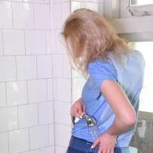 eileenvogel: W372 Eyla ripping off her clothes under the shower