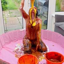 ErinMoore: Erin Plays in Custard, Chocolate and Pies.