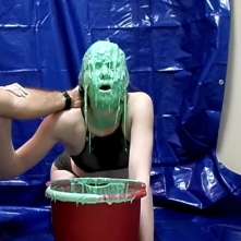 Slimed Models: Ginger Head Dunked in Slime