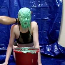 Slimed Models: Ginger Head Dunked in Slime