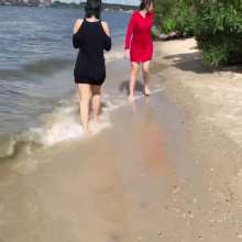 Wet_look_elena: Girls Swim in Dresses