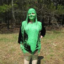 JD and Messy Andi: Messy Andi's 1st Green Sliming!