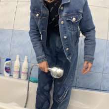 Wet Live Team: Jeans Getting Wet Anastasia and ASMR in the Shower
