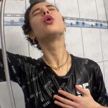 Wet Live Team: Jeans Getting Wet Anastasia and ASMR in the Shower