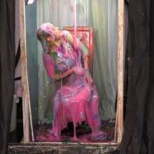 LiquidX: Jorgie in Pink Dress in The Destroyer