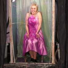 LiquidX: Jorgie in Pink Dress in The Destroyer