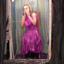 LiquidX: Jorgie in Pink Dress in The Destroyer