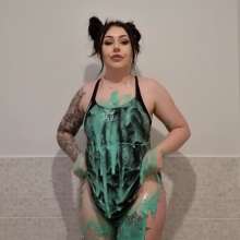 WAMfuns Messy Forfeits: Kacie James Swimsuit Filling Gunge