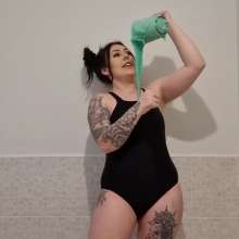 WAMfuns Messy Forfeits: Kacie James Swimsuit Filling Gunge