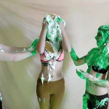 RevSlymsford: Kaydens Jade + Kat: Messy Rock Paper Scissors Bra + Leggings