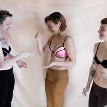 RevSlymsford: Kaydens Jade + Kat: Messy Rock Paper Scissors Bra + Leggings