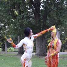 FunFilled Photography: Mallory and Natalie Get Wet and Messy with Condiments!