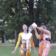 FunFilled Photography: Mallory and Natalie Get Wet and Messy with Condiments!