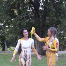 FunFilled Photography: Mallory and Natalie Get Wet and Messy with Condiments!