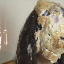 RevSlymsford: Mia Is Trashed By Michelle With Pies, Wine, Yoghurt ++++