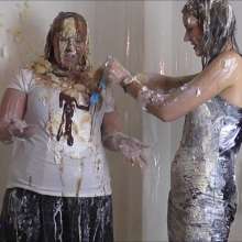 RevSlymsford: Mia's Messy Revenge On Michelle: Thrown Pies, Gateaux ++++