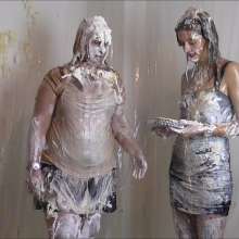 RevSlymsford: Mia's Messy Revenge On Michelle: Thrown Pies, Gateaux ++++