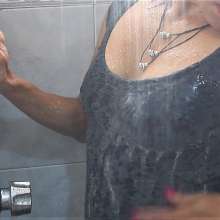 MadelineOasis: Clara's Sexy Cocktail Dress Shower Sex Scene