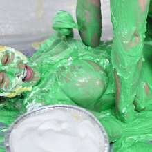 ArchNemesis: Busty Blonde Quinn Waters--Latex Messy Sex