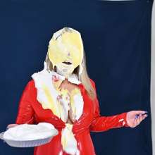 ArchNemesis: Busty Blonde Quinn Waters--Latex Messy Sex