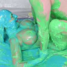 ArchNemesis: Busty Blonde Quinn Waters--Latex Messy Sex