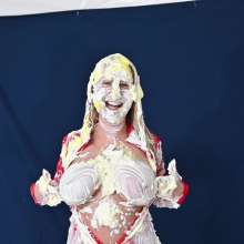 ArchNemesis: Busty Blonde Quinn Waters--Latex Messy Sex