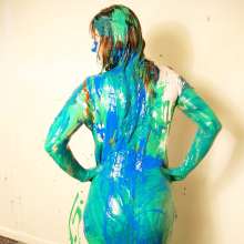 WSMProductions: Dee in saucy paint play