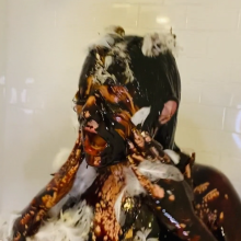 Slimed Models: Ana Tar and Feathered Naked by Her Friend