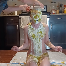 Slimed Models: New Video: Chi Chi Nasty Pied and Slimed Naked