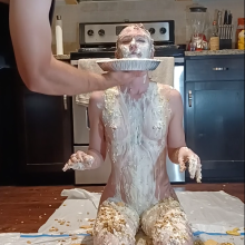Slimed Models: New Video: Chi Chi Nasty Pied and Slimed Naked