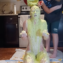 Slimed Models: New Video: Chi Chi Nasty Pied and Slimed Naked