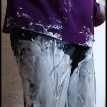 MessyCDresser: Foam and Gel Office Attire Messy Session