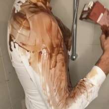 derekwam: Shirt and Tie Messy with Chocolate