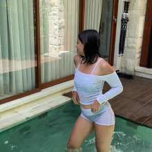 WetPlace: Stunning Anny Enjoying In Pool In White Clothes