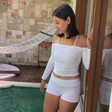 WetPlace: Stunning Anny Enjoying In Pool In White Clothes