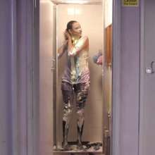 LiquidX: The Human Carwash: Jenni in Tights